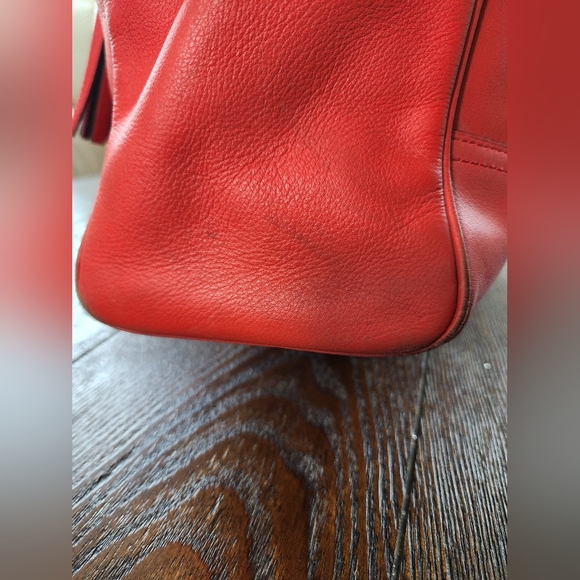 Coach Salmon/ Pink Leather A1373 24281 - Picture 5 of 15